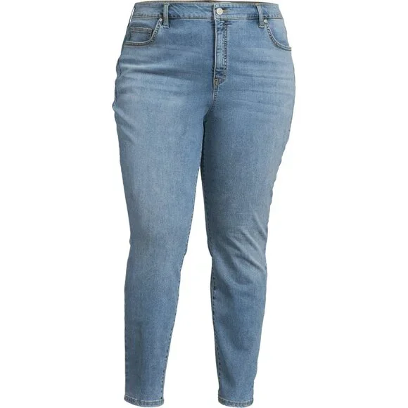Terra & Sky Women's Plus Size Skinny Jeans, Size 26W, High Rise, 32.5" inseam - Picture 5 of 5